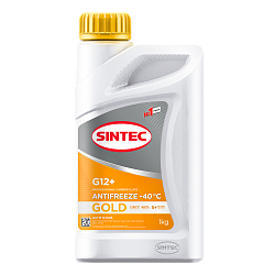 Антифриз Sintec GOLD G-12+ (-40) жёлтый  1 кг.