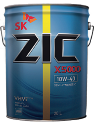 Моторное масло ZIC X5000  10W-40  20 л. п/синт.