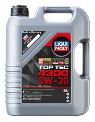 Моторное масло LIQUI MOLY Top Tec 4300  5W-30  5 л. синт.