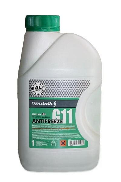 Антифриз готовый к применению SPUTNIK  Зеленый G-11  1 кг.