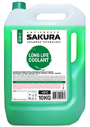 Антифриз SAKURA Green (-45) зелёный  10 кг.