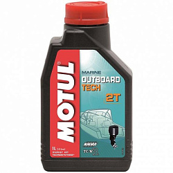 Моторное масло MOTUL 2T Outboard Tech  1 л. п/синт.