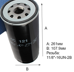 Фильтр масляный MAHLE OC 121