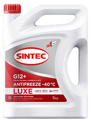 Антифриз SINTEC Luxe G-12+ (-40) красный  5 кг.