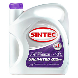 Антифриз SINTEC Unlimited G12++ (-40) фиолетовый  5 кг.