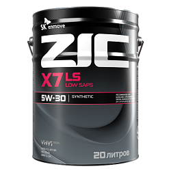 Моторное масло ZIC X7 LS  5W-30  20 л. синт.