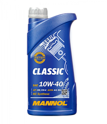 Моторное масло MANNOL Classic  10W-40  1 л. п/синт.