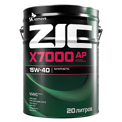 Моторное масло ZIC X7000 AP  15W-40  20 л. синт.