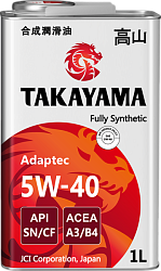 Моторное масло TAKAYAMA Adaptec  5W-40  1 л. синт.