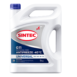 Антифриз SINTEC Universal G-11 (-40) синий  5 кг.