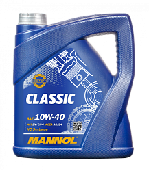 Моторное масло MANNOL Classik  10W-40  4 л. п/синт.