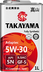 Моторное масло TAKAYAMA Adaptec  5W-30  1 л. синт.