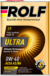 Моторное масло ROLF Ultra A3/B4 SN/CF  0W-40  4 л. синт.
