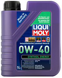 Моторное масло LIQUI MOLY Synthoil Energy  0W-40  1 л. синт.