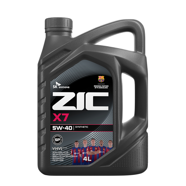Моторное масло ZIC X7  5W-40  4 л. синт.