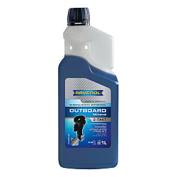 Моторное масло RAVENOL Outboard 2T Mineral  1 л. мин. с дозатором