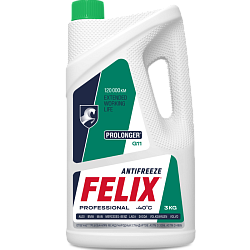 Антифриз FELIX Prolonger Concentrate (-40) G-11 зелёный  3 кг.