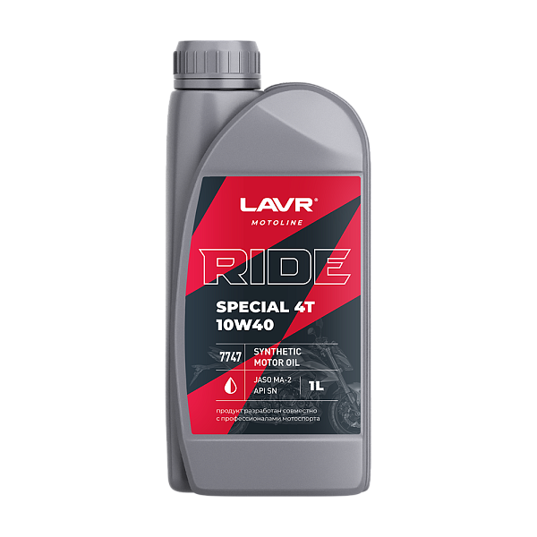 Моторное масло 4T Ride Special LAVR MOTO  10W40  1 л. синт.
