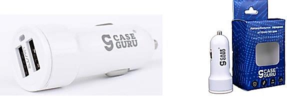 Автомобильное зарядное устройство CaseGuru для смартфона и планшетов 100907