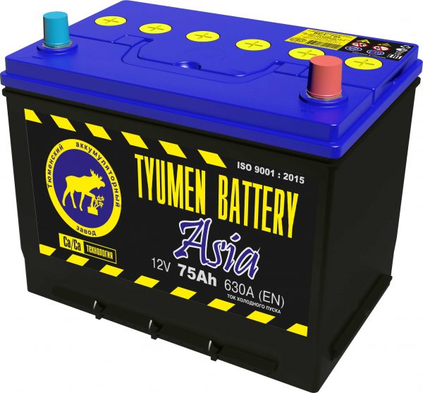 АКБ Tyumen Battery “ASIA” АПЗ 6СТ 75 п.п.630А