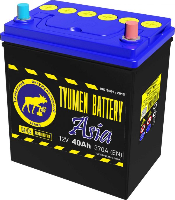 40 п.п. Tyumen Battery ASIA B19 370А (187*128*223)