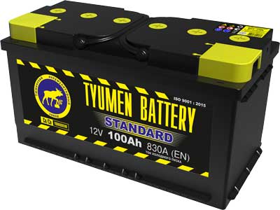 100 о.п. Тyumen Battery “STANDARD” 830А  (352*175*192)