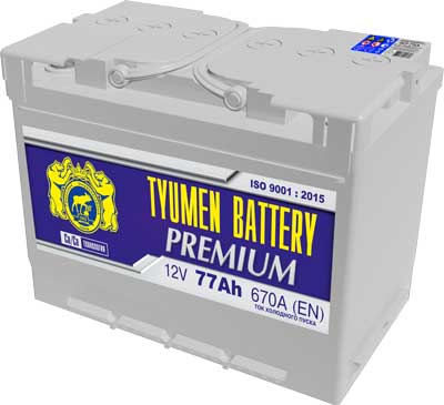 АКБ Тyumen Battery “PREMIUM” 77 п.п.  (278*175*190)