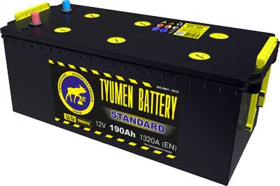 190 п.п. болт Tyumen Battery “STANDARD” 1320А (518*228*238)