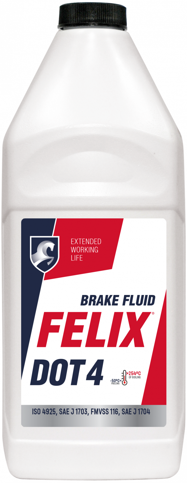 Тормозная жидкость FELIX DOT 4  910 гр.