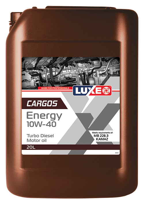 Моторное масло LUXE Cargos Energy Turbo Diesel  10W-40  20 л. п/синт.