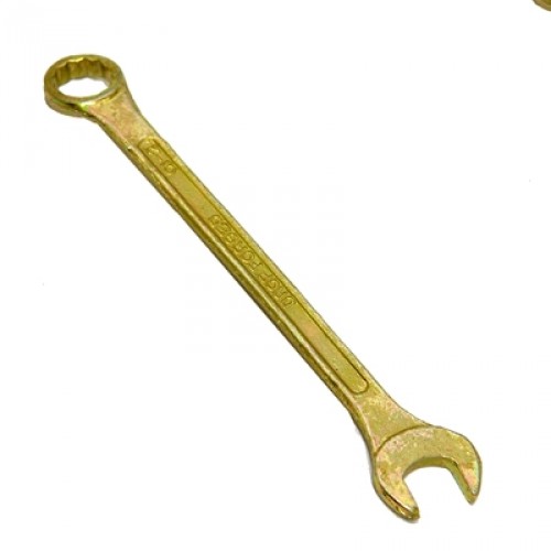 Рожково-накидной ключ ЕРМАК 15мм, желтый цинк 736-062