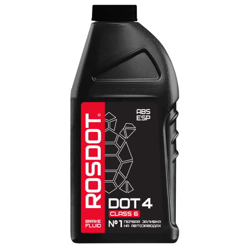 Тормозная жидкость ROSDOT 4 Class 6  910 гр.