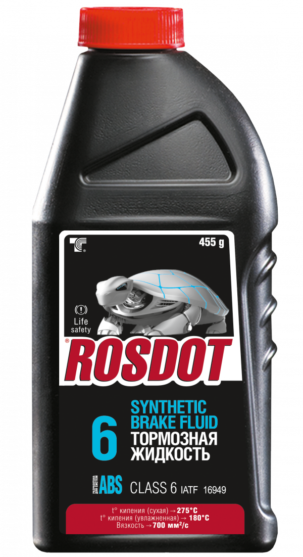 Тормозная жидкость ROSDOT 4 Class 6  455 гр.
