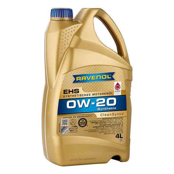 Моторное масло RAVENOL EHS  0W-20  4 л. синт.