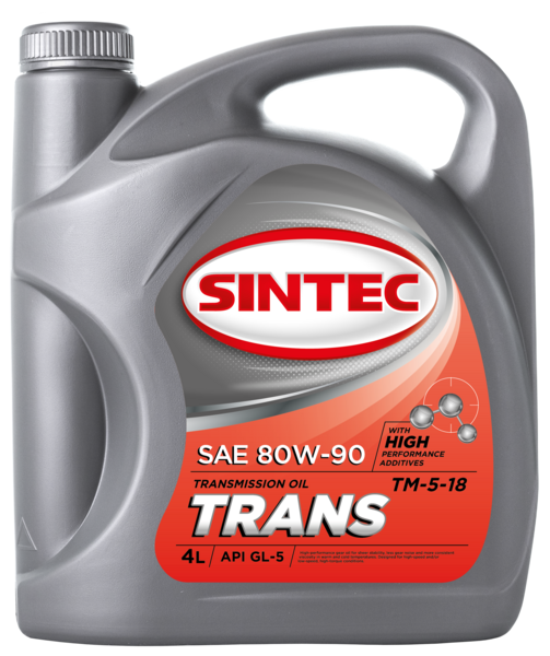 Трансмиссионное масло SINTEC Trans ТМ5  80W-90  4 л. мин.