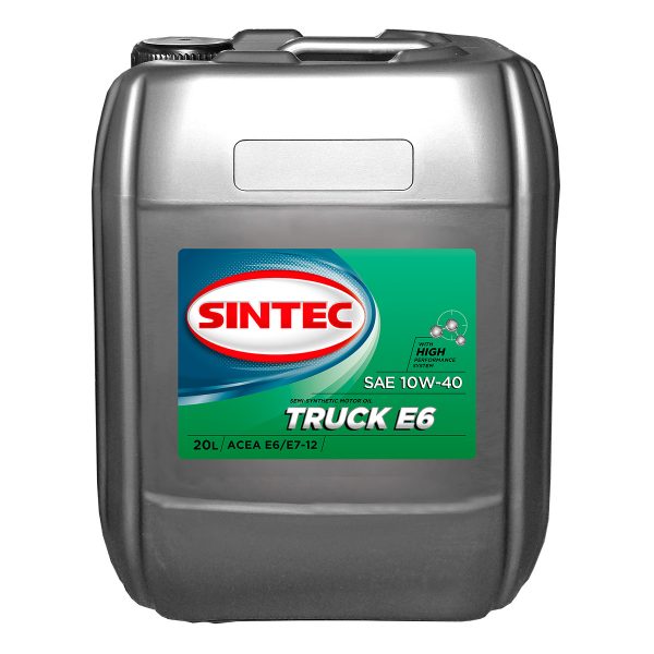 Моторное масло SINTEC TRUCK E6  10W-40  20 л. п/синт.
