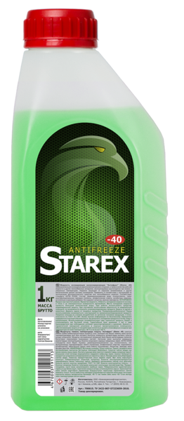 Антифриз STAREX Green G-11 (-40) зелёный  1 кг. (Юг до -20)