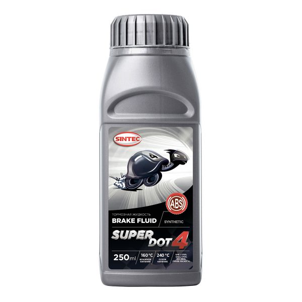 Тормозная жидкость SINTEC SUPER DOT-4  250 гр.