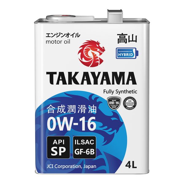 Моторное масло TAKAYAMA  0W-16  4 л. синт.