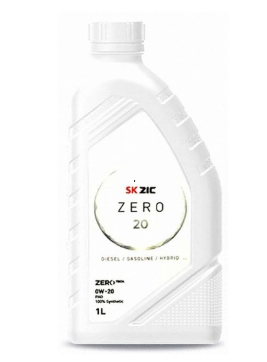 Моторное масло ZIC ZERO 20  0W-20  1 л. синт.