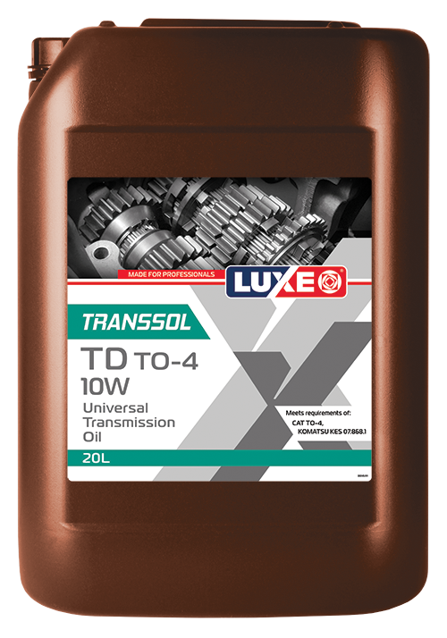 Трансмиссионное масло LUXE Transsol Universal TD TO-4  10W  20 л. мин.