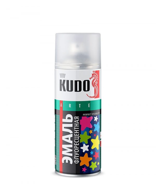 KUDO Эмаль флуоресцентная (розовая) 520мл. KU-1207